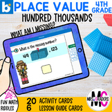 PLACE VALUE HUNDRED THOUSANDS | WHAT AM I MISSING? BOOM Cards™