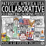 Patriotic 4th of July Memorial Day Coloring Collaborative 