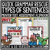 Pirate Theme Quick Grammar Types of Sentences Anchor Chart