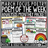 Poem of the Week March Spring Poetry Analysis St. Patrick'