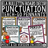 Punctuation Marks Posters Writing Bulletin Board ELA Class