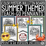 End of Year Summer Coloring Pages Bulletin Board Focused W