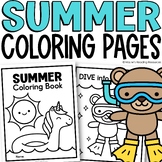 Summer Coloring Pages Summer Activities Summer Bulletin Bo