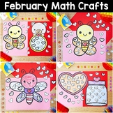 February Valentines Day Math Crafts Addition Subtraction M