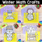 Winter Math Crafts Snowman Penguin Addition Subtraction Mu