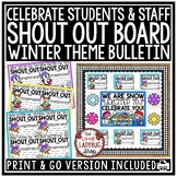 December January Winter Student and Teacher Shout Out Bull