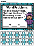 Winter Word Problems Addition to 10 | Winter Math Workshee