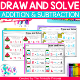 Addition and Subtraction with Pictures Worksheets within 10