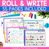 Roll and Write | CVC, CVCe, CCVC, Blends and Digraphs
