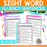 Sight Word Sentences Worksheets to Practice Sight Word Flu
