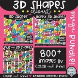 3D Shapes Clipart MEGA Bundle!