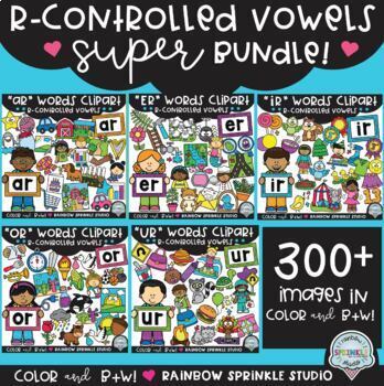 Preview of R-Controlled Vowels Clipart SUPER Bundle!