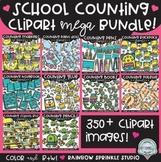 School Counting Clipart MEGA Bundle