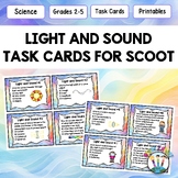 Light and Sound Waves Energy Task Cards SCOOT Review Activity