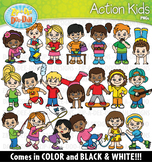 Action Kids Clipart {Zip-A-Dee-Doo-Dah Designs}