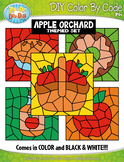 Apple Orchard Color By Code Clipart {Zip-A-Dee-Doo-Dah Designs}