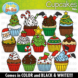 Christmas Cupcakes Clipart Set {Zip-A-Dee-Doo-Dah Designs}