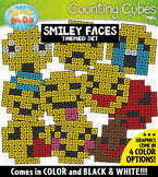 Emoji Smiley Faces Snap Counting Cubes Clipart {Zip-A-Dee-