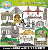 Around The World Famous Landmarks Clipart Set {Zip-A-Dee-D