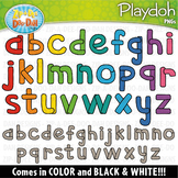 Lowercase Alphabet Letters Playdoh / Clay Clipart {Zip-A-D