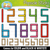 Numbers Popsicle Sticks Clipart {Zip-A-Dee-Doo-Dah Designs}