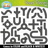 Road Pieces Clipart {Zip-A-Dee-Doo-Dah Designs}