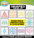 Shapes Geoboards Clipart {Zip-A-Dee-Doo-Dah Designs}