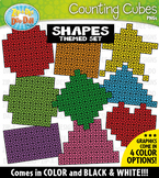 Shapes Snap Counting Cubes Clipart {Zip-A-Dee-Doo-Dah Designs}