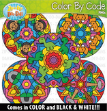{$1 FLASH DEAL} Stone Age Dinosaurs Mandalas Color By Code