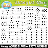 Subitizing Dot Patterns Clipart Set {Zip-A-Dee-Doo-Dah Designs}