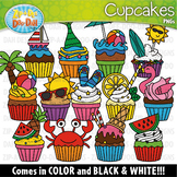 Summer Cupcakes Clipart Set {Zip-A-Dee-Doo-Dah Designs}