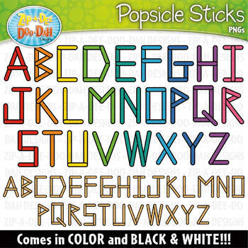 Popsicle Stick Clip Art Worksheets Teachers Pay Teachers