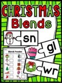 Christmas Blends Puzzles (Fun Beginning Blends Activity!)