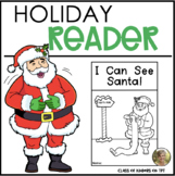 Santa Christmas Reader for December - Teach Verbs Sight Wo