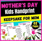 ⭐⭐{$5      Kids Handprint Keepsake for Mom }Teacher Resour