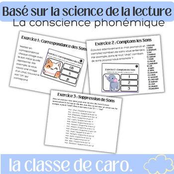 Preview of #1 La conscience phonémique - Science de la lecture (French Science of Reading)