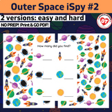 #1 OT Outer Space ispy worksheet: space search, find and c