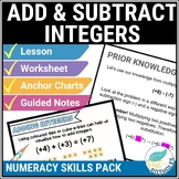 Adding & Subtracting Integers Guided Math Reference Notes 