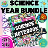 Preview of #1 Science Year Bundle | Physical, Earth, Space & Biology Life Science Notebook