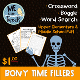 $1 Skeleton-themed Time Fillers for Early Finishers, Grades 4-8