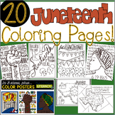 Juneteenth Coloring Pages with BONUS Color Posters!