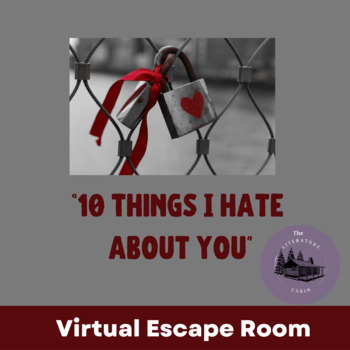 Preview of "10 Things I Hate About You": A Virtual Escape Room