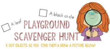 Preview of *100% EDITABLE* Playground Scavenger Hunt