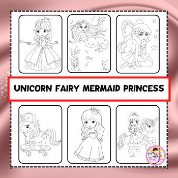 unicorn fairy coloring pages