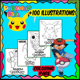 +100 Illustrations, Cool GO-Pokemon-GO Jumbo Coloring page