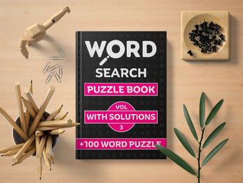 Preview of +100 Word Search Puzzle Workbook Vol 3