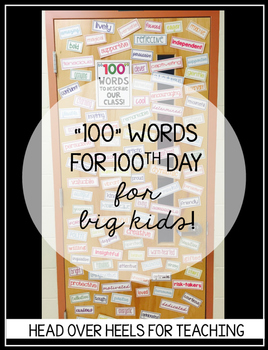 Preview of 100th Day of School For Big Kids {100 Words}