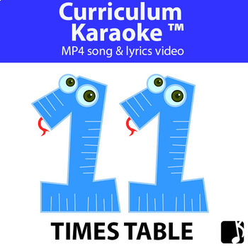 Preview of '11 TIMES TABLE' ~ Read, Sing & Learn Song Video l Digital Learning