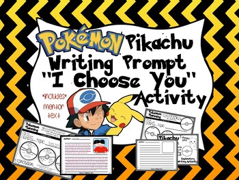 Preview of Pokemon Writing Activity