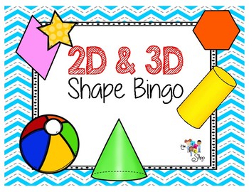 Free 2d 3d Shape Bingo By Total Language Connections The Tlc Shop